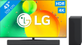 LG 43NANO766QA (2022) + Soundbar televisie