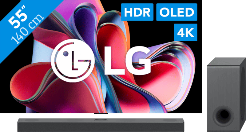 LG OLED55G36LA + Soundbar televisie