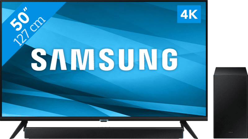 Samsung Crystal UHD 50AU7040 + Soundbar televisie
