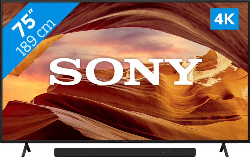 Sony KD-75X75WL (2023) + Soundbar televisie